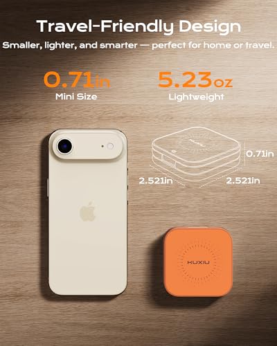 Image of KU XIU Qi2.2 25W Magnetic Wireless Charger, Foldable 3 in 1 Travel Charging Station for iPhone 17 /16 /15 /14 /13 /12, 5W for Apple Watch & AirPods, Aluminum Alloy Design, 45W GaN Adapter Included, Orange