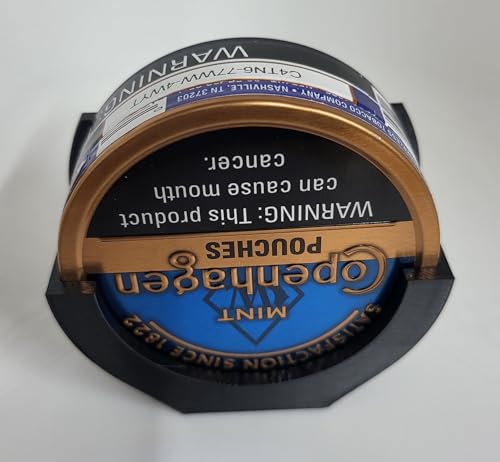 Image of Car and Truck Visor Clip Holder for Copenhagen and Skoal Dip Cans, Black