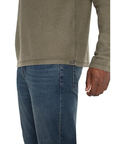 Liverpool Men's Long Sleeve Henley Knit Jacquard3