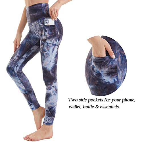 Image of iniber High Waisted Yoga Pants with Pockets for Women 4-Way Stretch Soft Running Workout Leggings Athletic Yoga Pants
