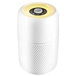 MELEDEN Air Purifiers for Bedroom with True HEPA13 Filters,Pet Air Purifier with Aroma Pad for Wildfires Smoke Pollen Dander,22dB Quiet Air Cleaners for Baby Room Office Dorm P60 (White)