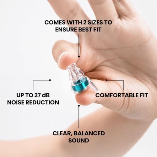 Image of Eargasm High Fidelity Max Earplugs for Concerts, Festivals, Musicians, DJs, Night-Life, Motorcycle Hearing Protection - Reusable High Decibel Ear Plugs for High Fidelity Noise Reduction up to 27 dB
