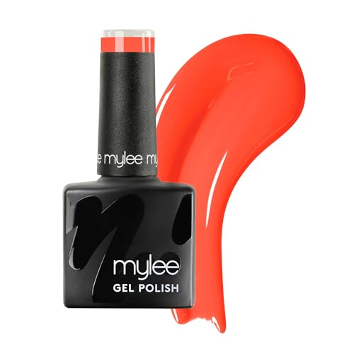 Mylee Gel Nail Polish 8ml [Piping Hot] - UV/LED Soak-Off Nail Art Manicure Pedicure for Professional Salon & Home Use [Red Range] - Long Lasting & Easy to Apply