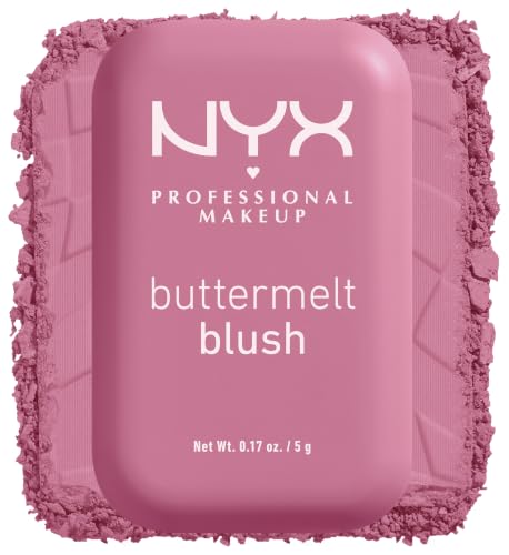 NYX Professional Makeup Buttermelt Blush Rouge Cremige Textur mit Shea Butter Mandelbutter & Mangobutter Einfach zu verblenden für einen frischen Look Farbe: 06 For The Butta