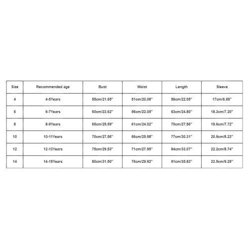 Vestidos de dama de honra para meninas, manga curta, gola redonda, pegada, vestido estampado para 4