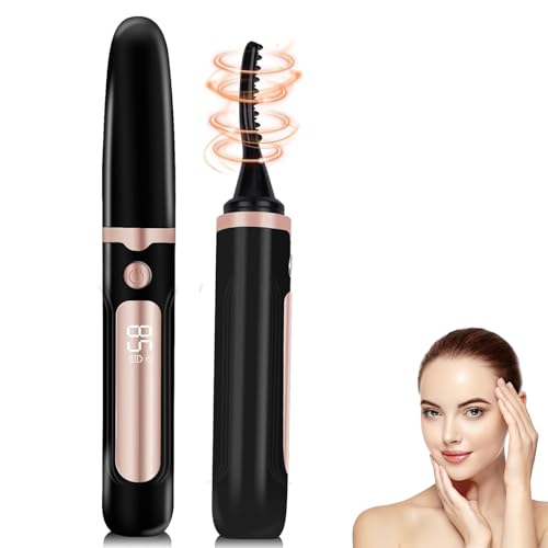 Heated Eyelash Curler USB Rechargeable (Black Gold)