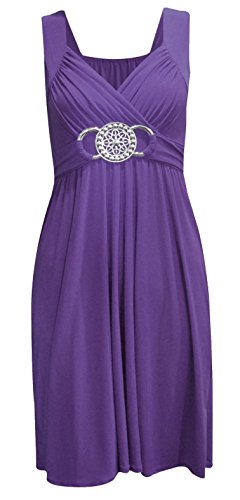 RIDDLED WITH STYLE New Ladies Plus Size Evening Dress Buckle Womens Long Elegant