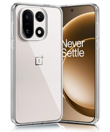 Image of WOW IMAGINE Transparent Back Cover Case for 1+ OnePlus 15 5G | Raised Bumps for Full Device & Camera Protection Shockproof TPU Silicone Back Case Mobile Cover - Transparent