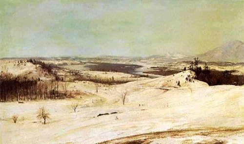 Tableaux Graffiti Art Mural Olana sous la Neige Frederic Edwin Church Poster 60x90cm