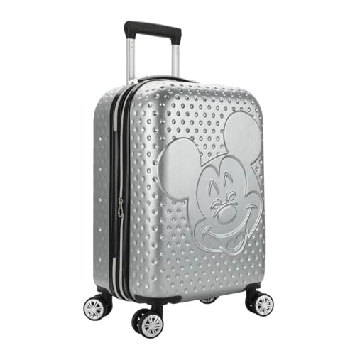 Disney Elevated Mickey Mouse Head Gray 22" Rolling Luggage3