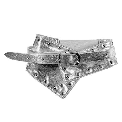 Waist Belt Punk Chain Western Wide Belt Rivets Buckle Retro Studded Buckle Waist Chain Belt