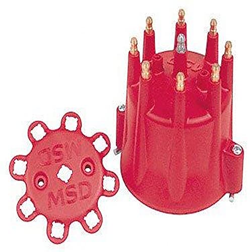 MSD 8433 Distributor Cap with Retainer , Red #1