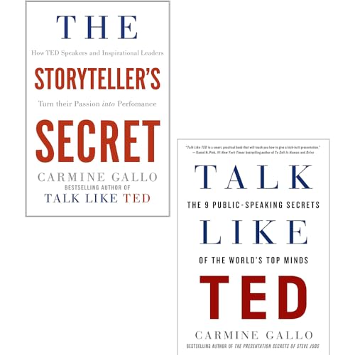 Carmine Gallo 2 Books Collection Set (The Storyteller's Secret, Talk Like Ted)