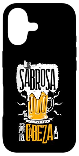 Cerveza Spanish Beer Lover Funny Sayings Mexicans Drinking Coque pour iPhone 17