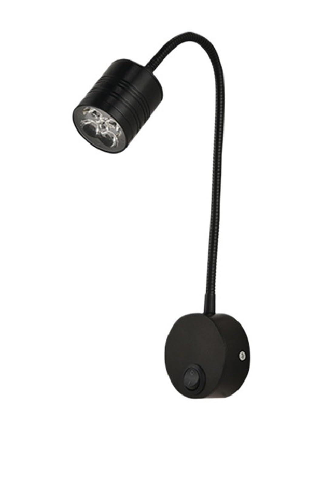 Foco de pared flexible contra la fatiga visual, luz LED blanca con interruptor integrado