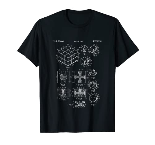Competitive Puzzle Cube Rubik Patent Speed Cubing T-Shirt