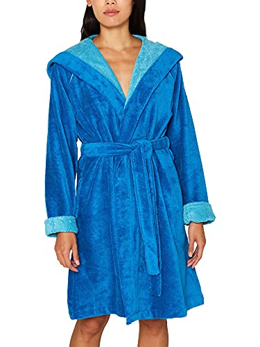 ESPRIT Bademantel aus Velours , Turquoise , L