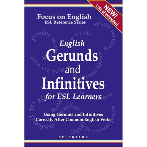 English Gerunds and Infinitives for ESL Learners Audiolibro Por Thomas Celentano arte de portada