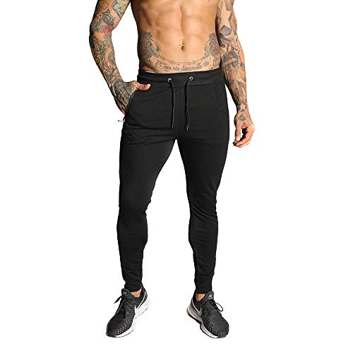 MAIKANONG Men's Tapered Joggers Utility Field Active Sports Running Sweatpants Black