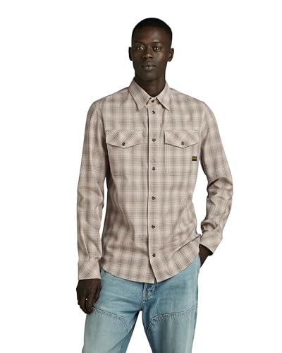 G-STAR Men's Marine Slim Long Sleeve Shirt Mehrfarben (Shamrock Liam Check D24963-D531-G545) XL – Ansicht 1