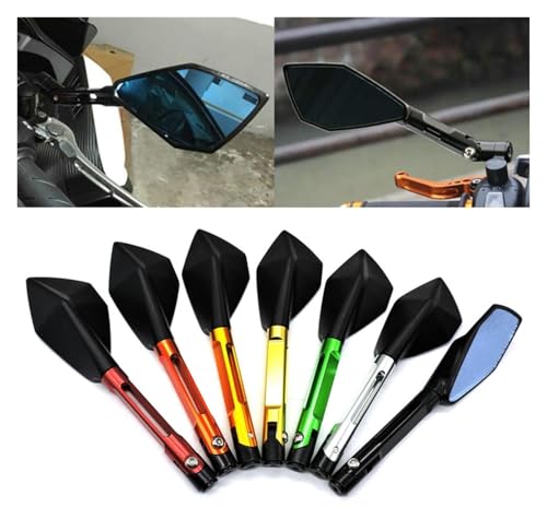 Espejos de moto antivibración CNC aluminio para solucionar los puntos ciegos en Kawasaki 2