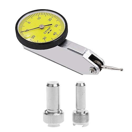 Accurate Dial Gauge Test Indicator Precision Metric with Dovetail Rails Mount 0-40-0 0.01mm Universal Measuring Instrument Tool