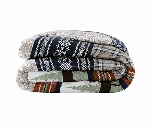 Mossy Oak Rock Ledge Creek Stripe King Comforter by Mossy Oak - Image 3