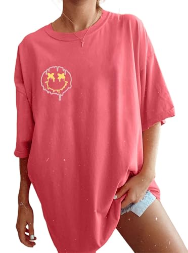 Image of Remidoo Oversized Graphic Tshirts for Women Casual Loose Fit Short Sleeve Tee