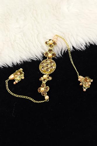 Image of NMII Gold Plated Chain Bracelet Rakhi For Brother Raksha Bandhan 2023 | Stylish Metal Rakhi | Rakhi for Brother /Bhabhi | Bracelet For Boys | Rakhi Combo | Rakhi Gift (Pack of 1)