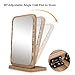 Tinland Table Makeup Mirror Wood Frame Rustic Finish for Vanity Set Bedroom Bathroom Decorative Countertop Stand Mirror Adjustable Angle(Brown)