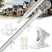 Flag Pole: 6 Foot Tangle Free Spinning Flag Pole. Residential or Commercial Flag Pole. Wind Resistant and Rust Free - Silver