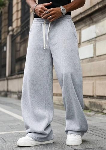 Image of Rockwell Men's Baggy Sweatpants | Cotton Terry Relaxed Fit Joggers for Men | Oversized Streetwear Track Pants | Casual Gym & Everyday Wear| 018