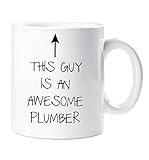 Apta para lavavajillas ESTE CHICO ES An Awesome FONTANERO Taza Hombre Día del padre dad Regalo Cumpleaños Navidad