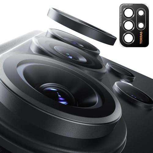 TORRAS for Samsung Galaxy S26 Ultra Camera Lens Protector, 1:1 Perfect Fit&HD Clear, [9H+] Military-Grade, Case Friendly, Anti-Scratch, Anti Fingerprint, Easy Installation, Metal Frame, Black
