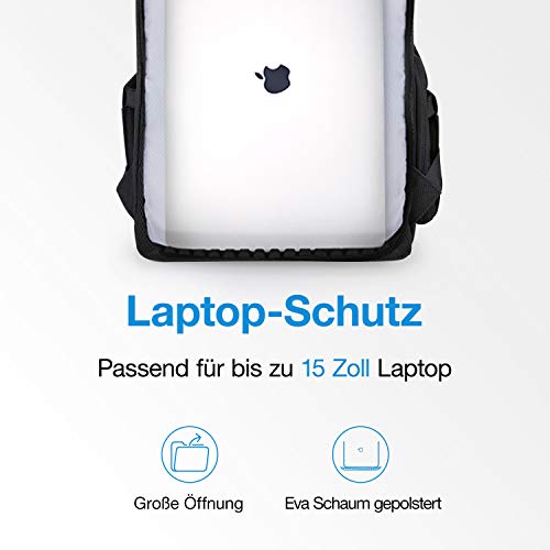 Kamerarucksack BAGSMART Fotorucksack mit Diebstahlschutz, mit wasserdichter Regenhülle, für DSLR und SLR Kameratasche… – Bild 6