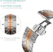 WONJOY Compatible with Samsung Galaxy Watch Ultra Band 47mm(2025/2024), Robust Men Stainless Steel Replacement Link Metal Bracelet (Black&Orange)
