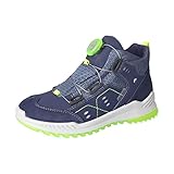 RICOSTA Jungen Stiefel Speed,Kinder Boots,lose Einlage, TEX,Booties,Schnellverschluss,wasserdicht,Nautic/Jeans (170),34 EU