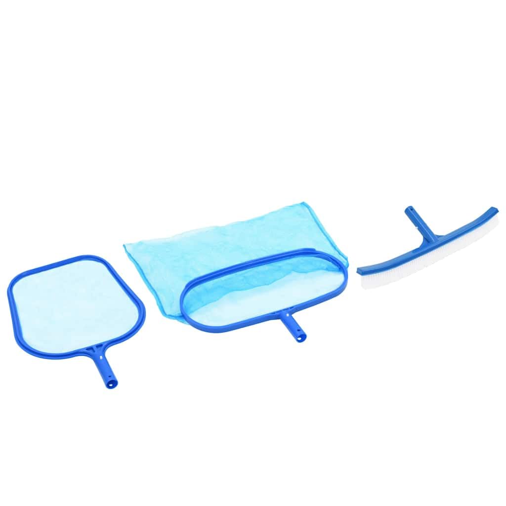 Kit de limpieza de piscina de 3 piezas con recogehojas