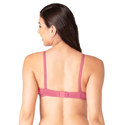 Image of Komli - Heavily Padded Push-Up Bra - Cotton Rich - Balconette - 3 /4th Coverage, Seamless, Wireless, Multiway Straps - T-Shirt Bra