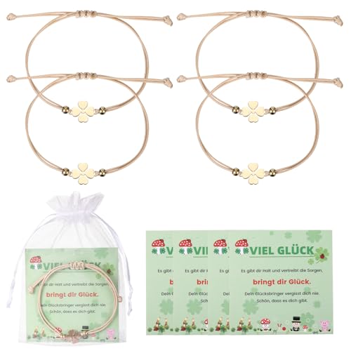 Kasyat 4 Juegos Pulsera de Amuleto de la Suerte, Tarjeta de Pulsera de la Suerte...