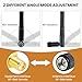 ZDRU 2.4GHz / 5.8GHz Dual Band WiFi Antenna, 3dBi MIMO SMA Male Antenna for WiFi Router Wireless Network Card USB Adapter Security IP Camera Video Surveillance Monitor (4 Pack)