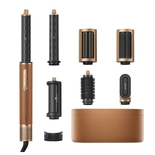 DREAME AirStyle Pro 7-in-1 Hair Styler & High Speed Dryer | Snap-on Attachments for Curling, Smoothing, Volumizing | Fast Drying, Frizz Control, Cool Shot | Luxury Leather Package