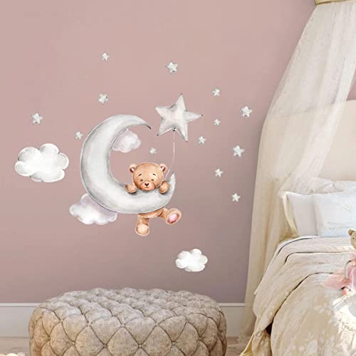 Vinilos decorativos oso caricatura para pared miniatura 6