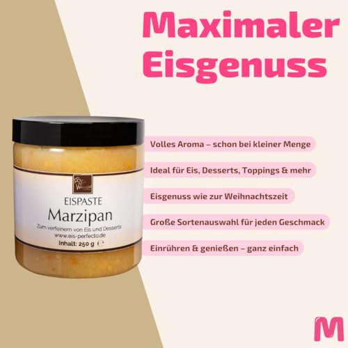 Marzipan-Eispaste für köstliches aromatisches Eis » Auch zum Verfeinern von leckerem Kuchen, Desserts, Getränke, Pralinen Torten und vielem mehr » Inhalt 250 g – Bild 4