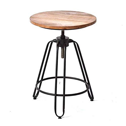 Home&Selected Furniture/Side Table Retro Solid Wood Coffee Table Round