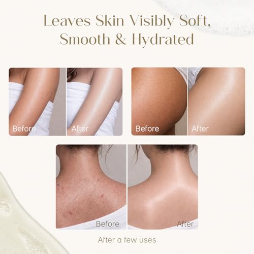 Image of Seoulskin Exfoliating Shower Oil with 1% Salicylic Acid & 1% Lactic Acid | For Body Acne, Strawberry Skin, De-Tan | With Avocado & Rosehip Oil | Gentle Exfoliating Shower Gel | Oil-to-Foam Lather | Non-Drying | Korean Skincare | Shower Oil | 300 ml
