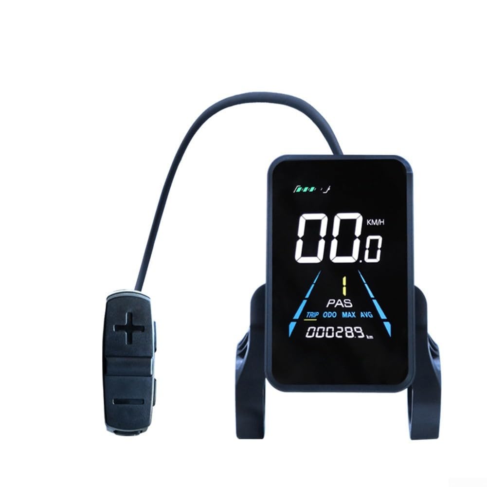 Cruscotto LCD per biciclette elettriche con sensori integrati per velocità e monitoraggio e progettato per uso esterno in bicicletta