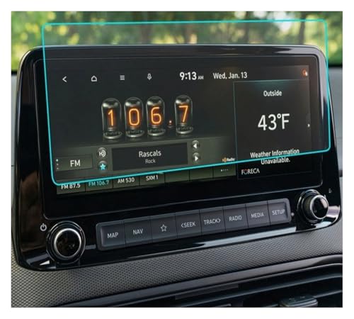 Autocollant navigation Hyundai Kona 2022 pour réparer et éviter les reflets