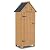 MCombo Outdoor Storage Cabinet with Shelves, Wooden Outside Storage Shed with Floor, Garden Tool Shed for Patio Yard Lawn, 0770 (Natural)