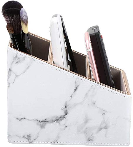 Porta Telecomandi In Pelle PU | 5 Scomparti Grigio | Per TV, DVD E Altri Dispositivi - Foto 4